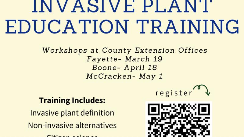 Invasive Plant Education Training Flyer