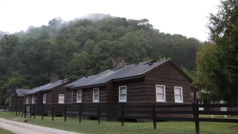 Photo of cabins at Robinson Forest
