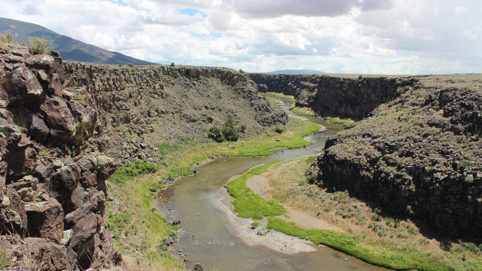 Photo of river otter research area in New Mexico