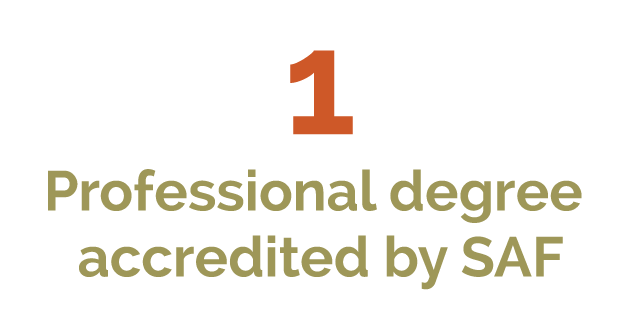 Only one professional degree program accredited by the Society of American Foresters in Kentucky.